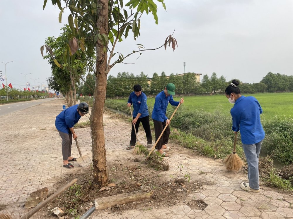 Sắc xanh tình nguyện trên quê hương Tổng Bí thư Trần Phú