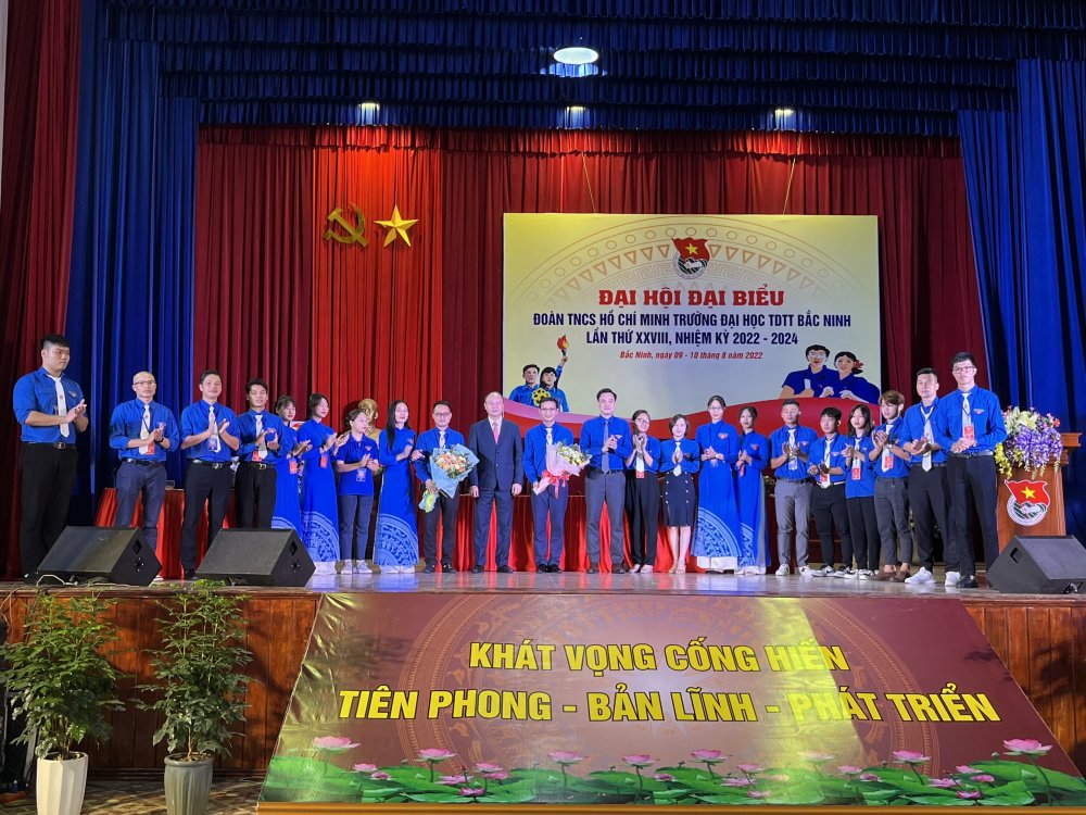 Đại hội Đoàn TNCS Hồ Chí Minh Trường Đại học TDTT Bắc Ninh thành công tốt đẹp