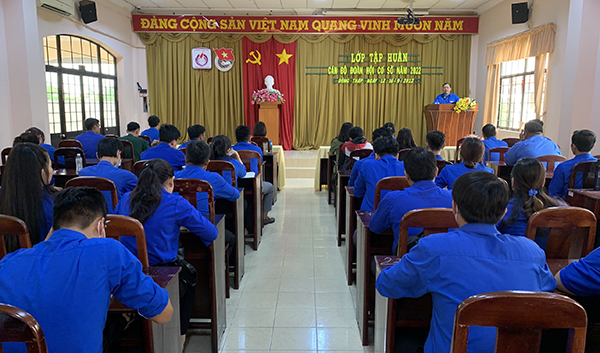 Đồng Tháp: Khai giảng lớp tập huấn cán bộ Đoàn, Hội cơ sở năm 2022