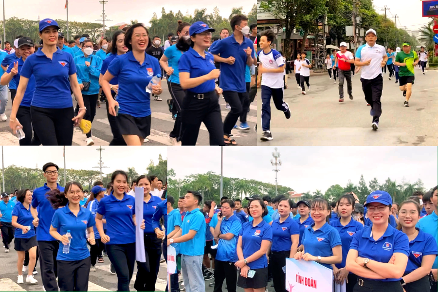 Quảng Ngãi: Gần 1.000 cán bộ, đoàn viên, HSSV tham gia chạy hưởng ứng Ngày chạy Olympic vì sức khỏe toàn dân