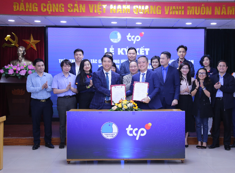 Trung ương Hội LHTN Việt Nam và Công ty TNHH TCP Việt Nam ký kết hợp tác giai đoạn 2023-2025
