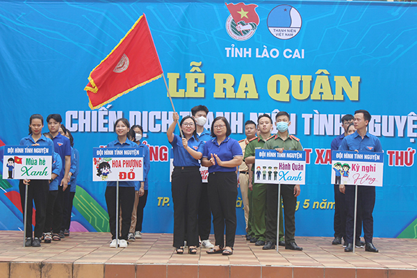 Lào Cai: Nhiều hoạt động ý nghĩa của tuổi trẻ toàn tỉnh tại Lễ ra quân chiến dịch