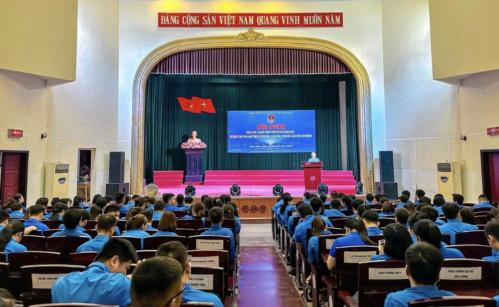 Nam Định: 250 cán bộ Đoàn chủ chốt và ĐVTN học tập chuyên đề năm 2024
