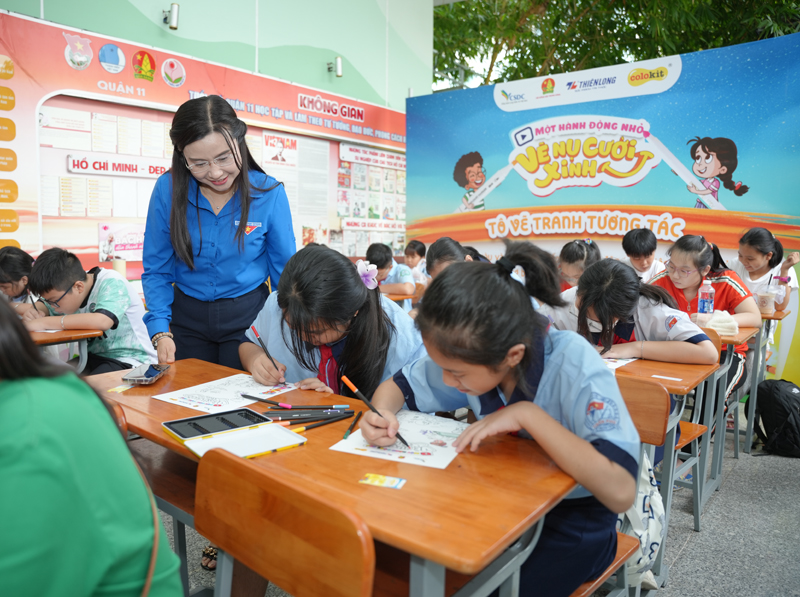 Hơn 500 thiếu nhi thành phố Hồ Chí Minh hưởng ứng chương trình “Ngày hội sắc màu”