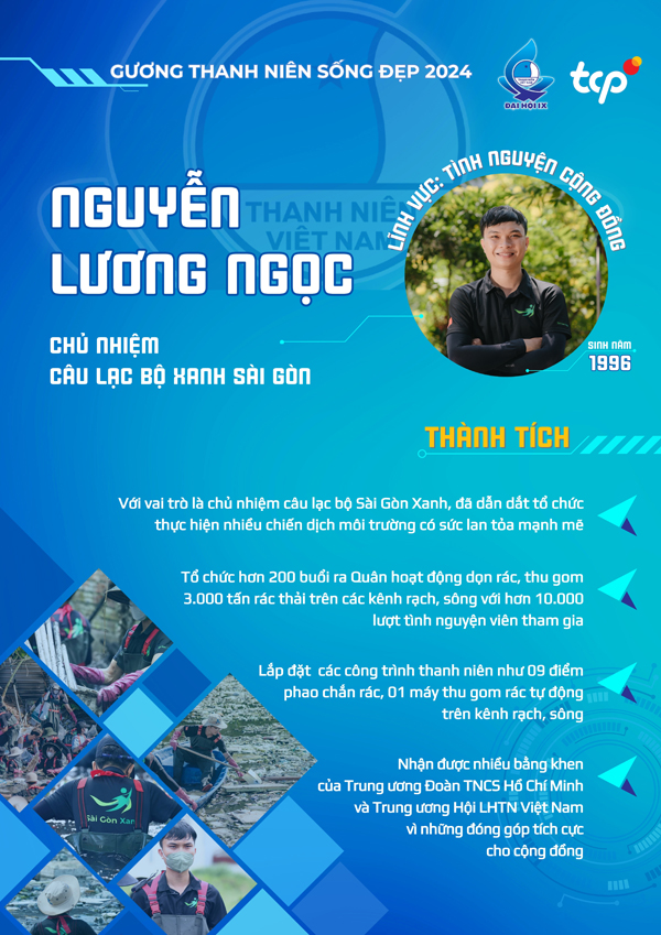 Thanh niên sống đẹp 2024: Chàng trai chuyên giải cứu những con kênh ngập rác