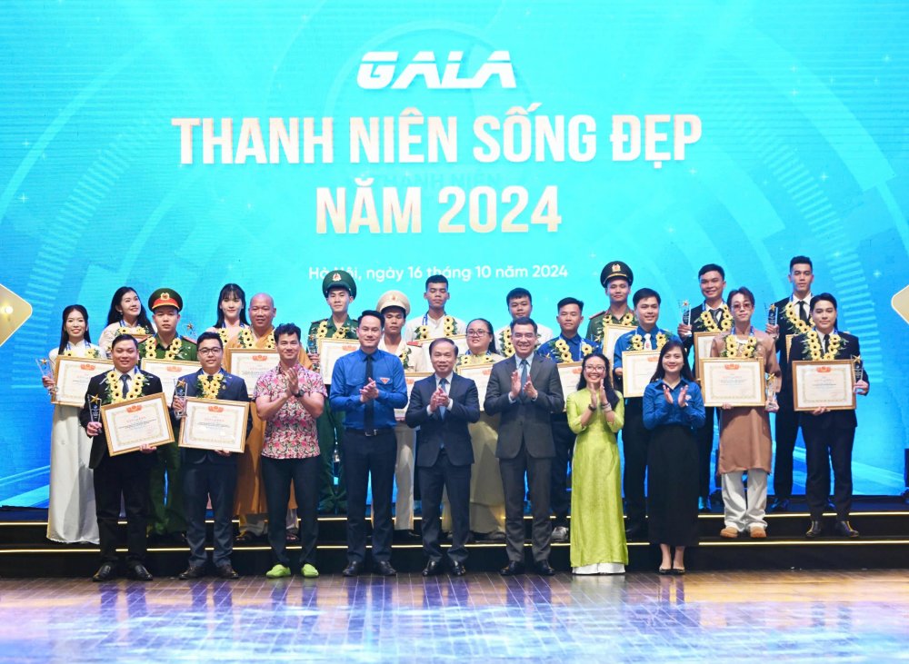 Thanh niên sống đẹp 2024: Vinh danh 20 gương thanh niên tiêu biểu trên các lĩnh vực