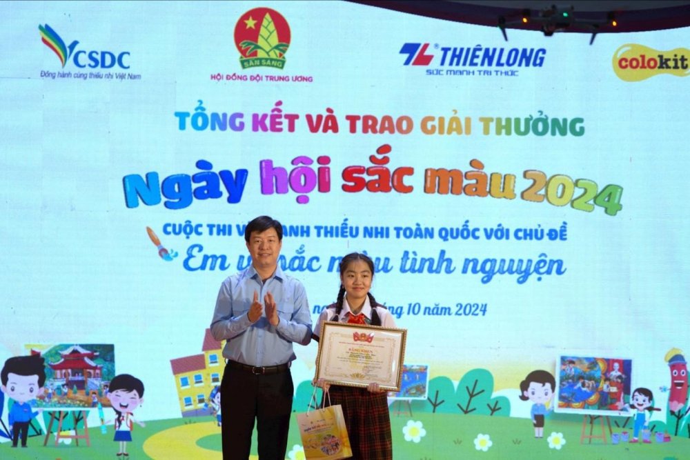 Học sinh Tiền Giang giành giải Đặc biệt cuộc thi “Ngày hội sắc màu” 2024