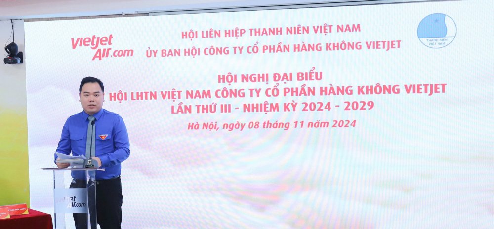 Công ty Cổ phần Hàng không Vietjet tổ chức Hội nghị đại biểu Hội LHTN Việt Nam nhiệm kỳ 2024 - 2029