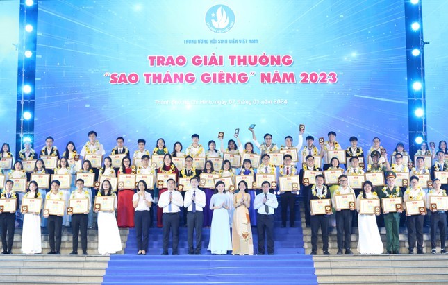 Công bố 112 sinh viên nhận Giải thưởng Sao Tháng Giêng năm học 2023 - 2024