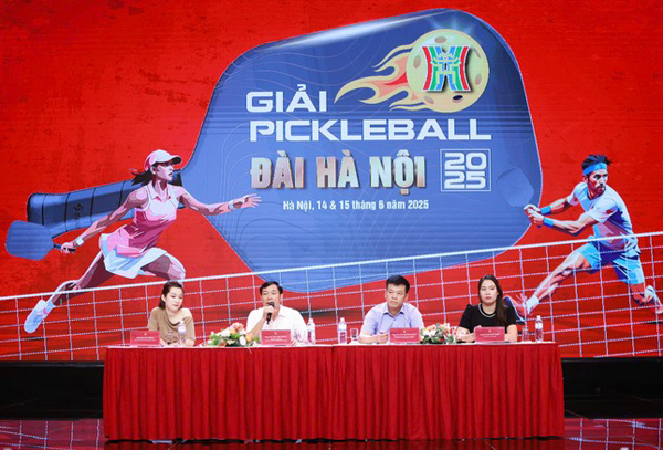 Hơn 600 vận động viên tranh tài Giải Pickleball Đài Hà Nội 2025