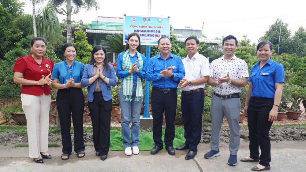Hoa hậu Tiểu Vy là Đại sứ Chiến dịch Thanh niên tình nguyện Hè tỉnh Đồng Tháp năm 2025