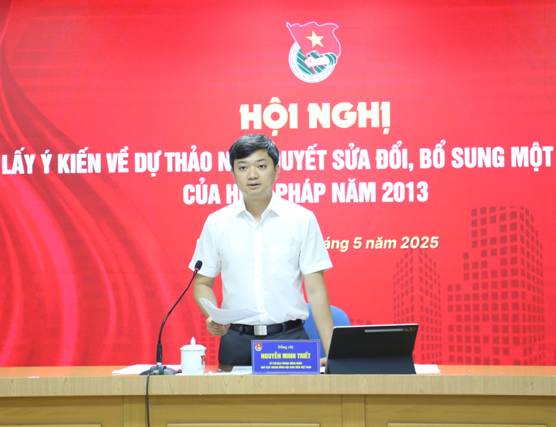 Hội nghị lấy ý kiến vào dự thảo Nghị quyết sửa đổi, bổ sung một số điều của Hiến pháp năm 2013