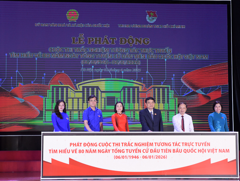 Phát động Cuộc thi trắc nghiệm tương tác trực tuyến tìm hiểu về 80 năm Ngày Tổng tuyển cử đầu tiên bầu Quốc hội Việt Nam