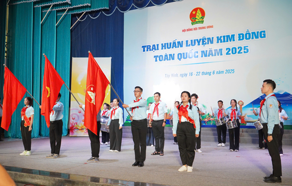 165 trại sinh tham gia Trại huấn luyện Kim Đồng toàn quốc