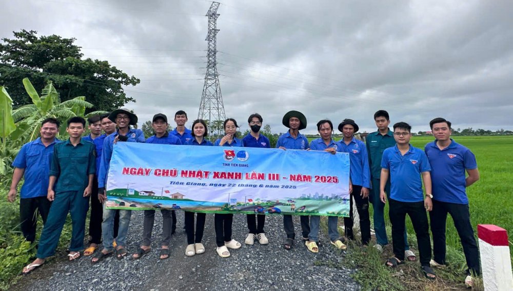Tiền Giang: Hơn 2.300 đoàn viên, thanh niên tham gia hưởng ứng Ngày Chủ nhật xanh lần II, năm 2025
