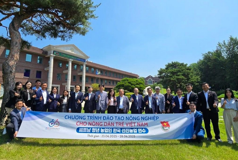 Thanh niên Việt Nam tham dự chương trình đào tạo nông nghiệp tiên tiến, giao lưu tại Hàn Quốc
