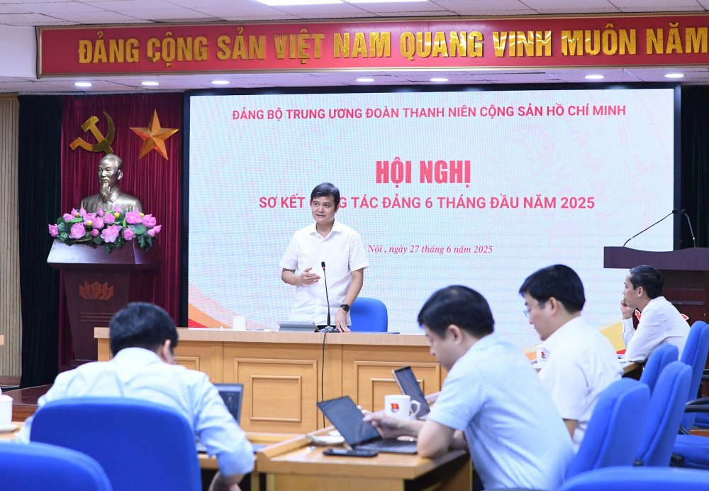 Đảng bộ T.Ư Đoàn sơ kết công tác Đảng 6 tháng đầu năm 2025