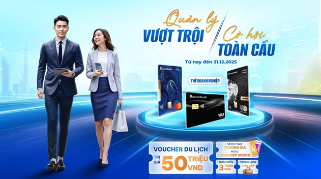 Sacombank đồng hành cùng doanh nghiệp dẫn đầu xu thế thanh toán không tiền mặt