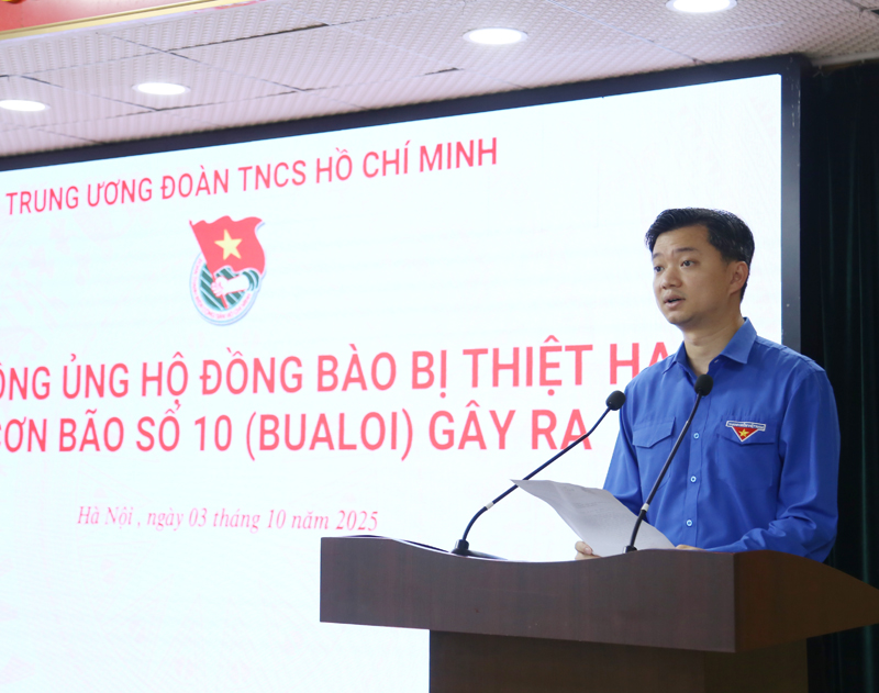 Kêu gọi tuổi trẻ cả nước chung tay ủng hộ bà con nhân dân bị ảnh hưởng bởi bão số 10 (Bualoi)