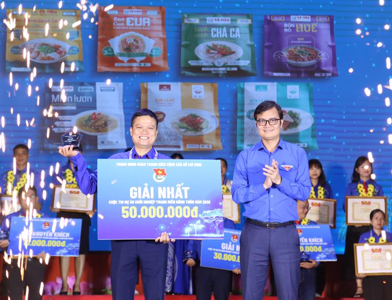 Dự án Cà Mèn đến từ TP. HCM giành giải nhất Cuộc thi Dự án khởi nghiệp thanh niên nông thôn năm 2025