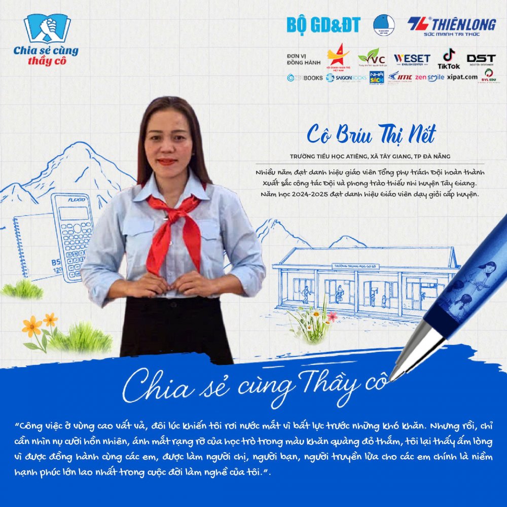 Người truyền lửa cho học trò vùng cao Tây Giang