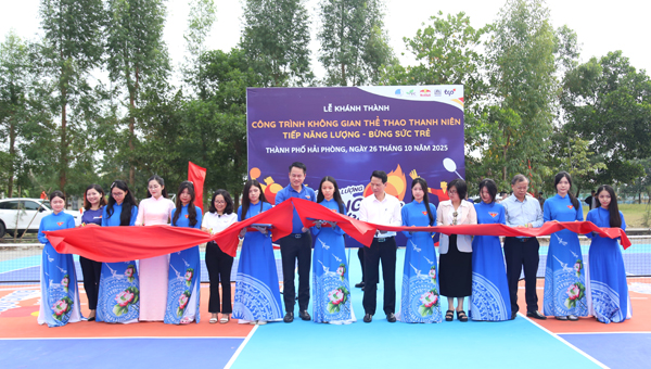 Khánh thành công trình “Không gian Thể thao Thanh niên – Tiếp năng lượng, bừng sức trẻ” tại Tp. Hải Phòng