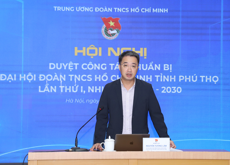 Trung ương Đoàn duyệt Đại hội đại biểu Đoàn tỉnh Phú Thọ lần thứ I, nhiệm kỳ 2025- 2030