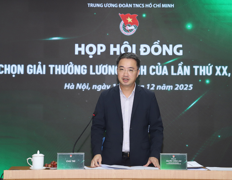 Họp Hội đồng xét chọn Giải thưởng Lương Định Của lần thứ XX, năm 2025