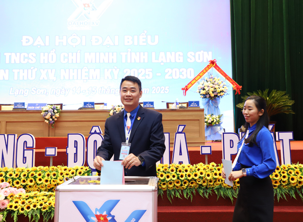 Anh Đoàn Thành Công giữ chức Bí thư Tỉnh Đoàn Lạng Sơn khóa XV