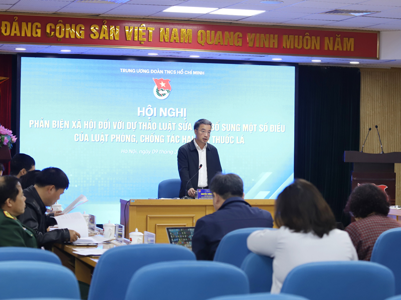 Hội nghị phản biện xã hội đối với dự thảo Luật sửa đổi, bổ sung một số điều của Luật Phòng, chống tác hại của thuốc lá