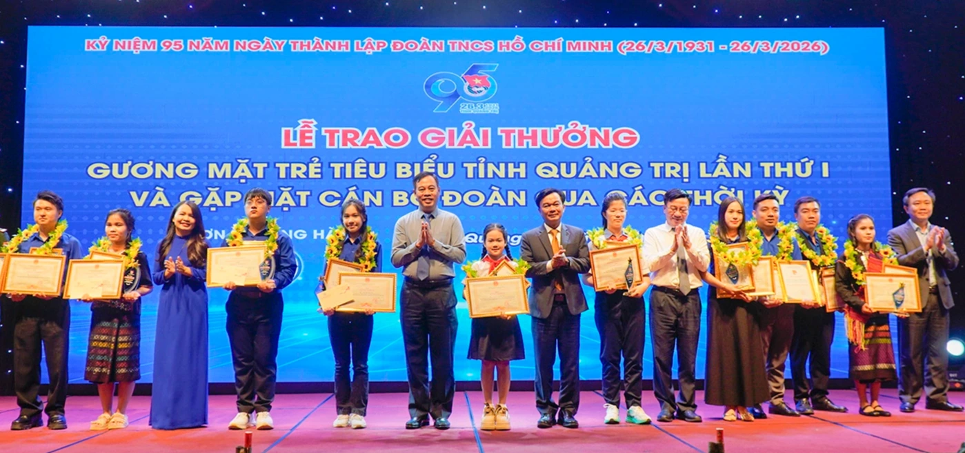 Quảng Trị vinh danh 20 gương mặt trẻ tiêu biểu