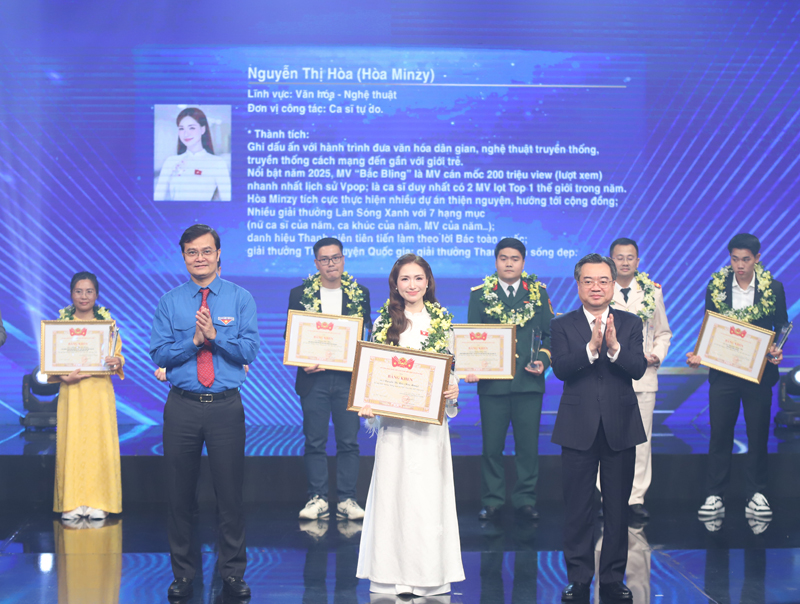 Vinh danh 10 gương mặt trẻ Việt Nam tiêu biểu năm 2025