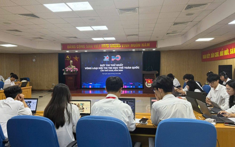 Sôi nổi vòng loại trực tuyến thi Tin học trẻ toàn quốc