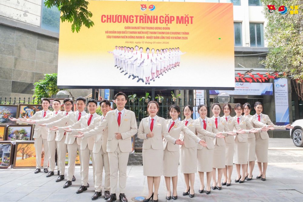 Trung ương Đoàn tuyển đại biểu Tàu Thanh niên Đông Nam Á - Nhật Bản lần thứ 50