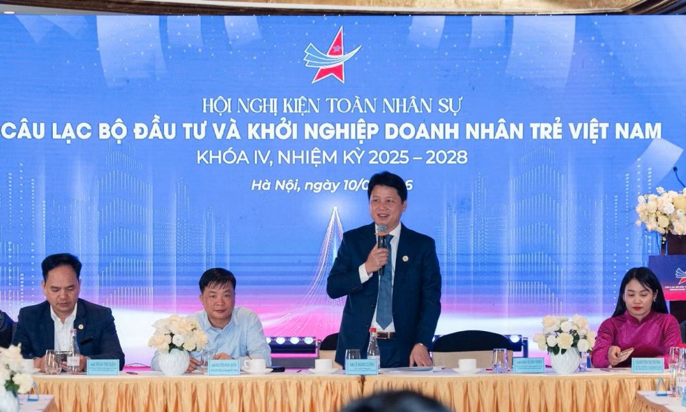 Anh Lê Mạnh Cường được kiện toàn làm Chủ tịch CLB Đầu tư và Khởi nghiệp Doanh nhân trẻ Việt Nam