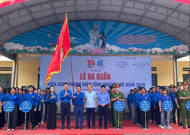 Tuổi trẻ Tuyên Quang ra quân Chiến dịch Thanh niên tình nguyện hè 2026