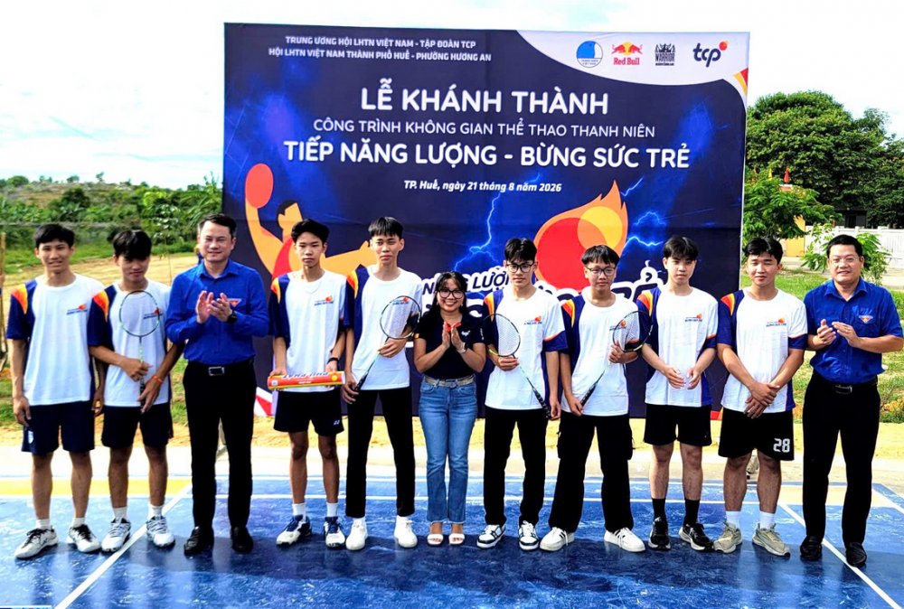 Khánh thành Không gian thể thao thanh niên năm 2026 tại TP Huế