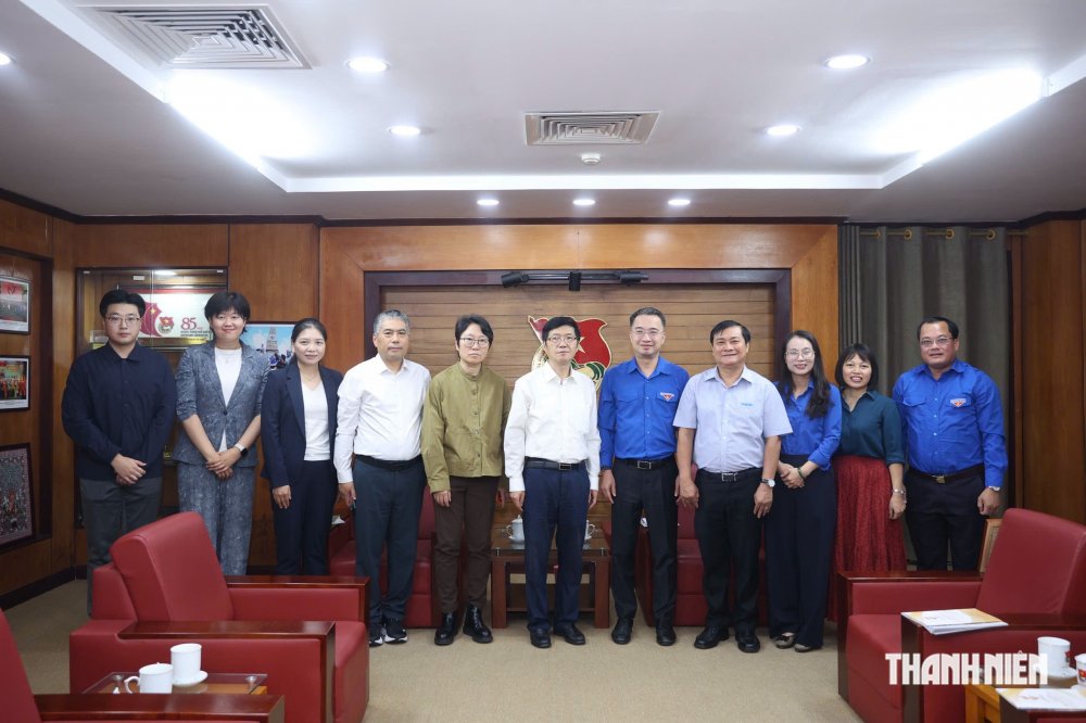 Bí thư T.Ư Đoàn Nguyễn Tường Lâm tiếp đoàn đại biểu Báo Thanh Niên Trung Quốc