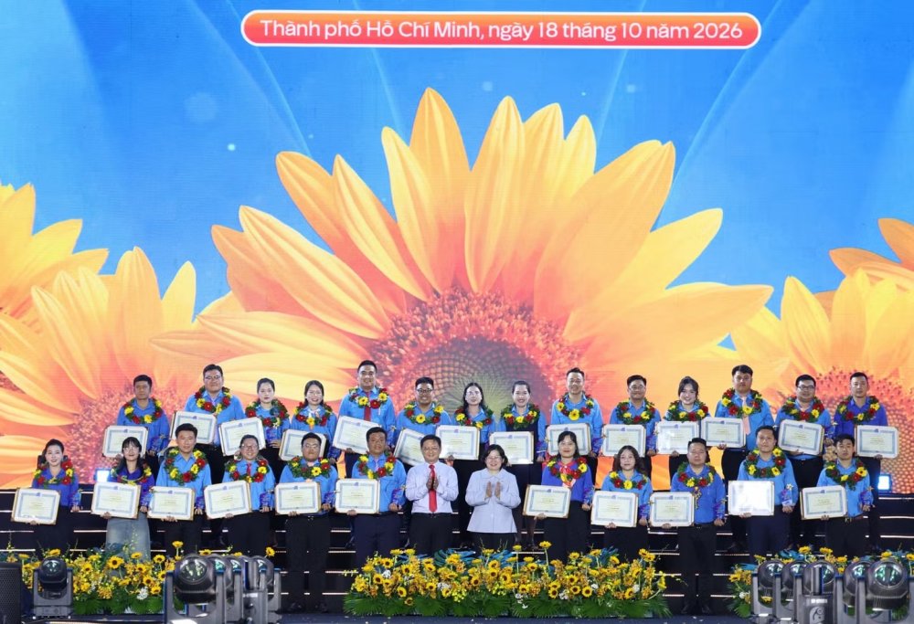 TPHCM tuyên dương 71 thủ lĩnh thanh niên tiêu biểu